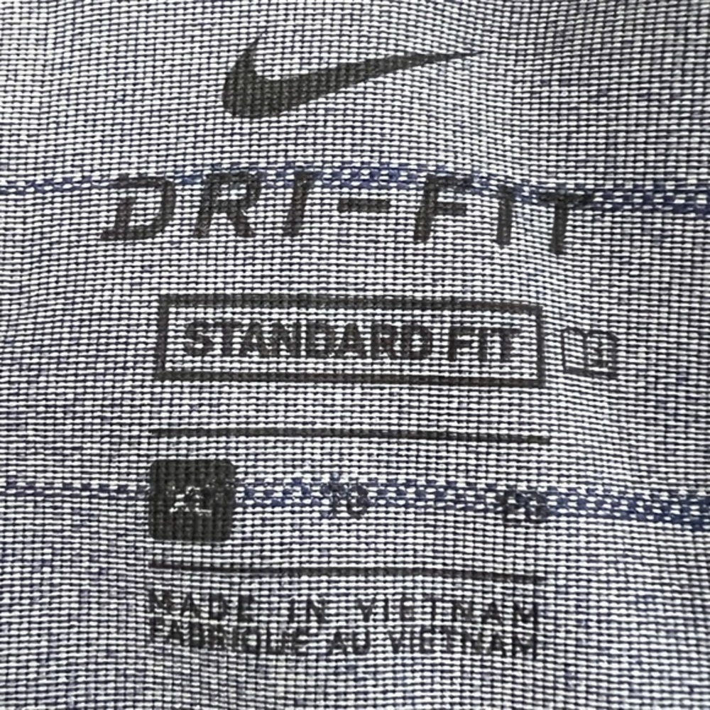 Nike Dri-Fit Men's Blue Standard Fit‎ Striped Performance Polo Shirt Sz. XL NWOT - Picture 11 of 13